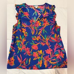 J.Crew Multicolor Floral Blouse